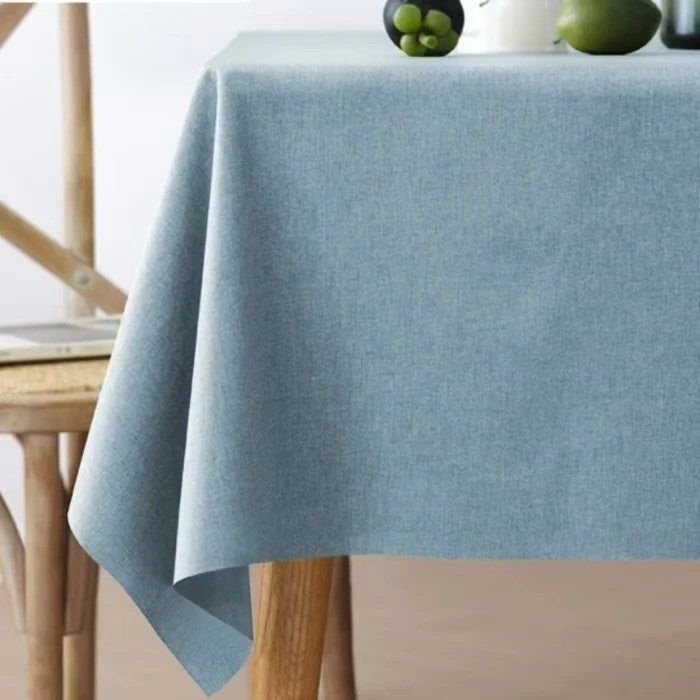 Bluejw Cotton and Linen Tablecloth Waterproof and Oil Resistant New Chinese Rectangular Tablecloth Dustproof Dinning Table Fabric - Image 1